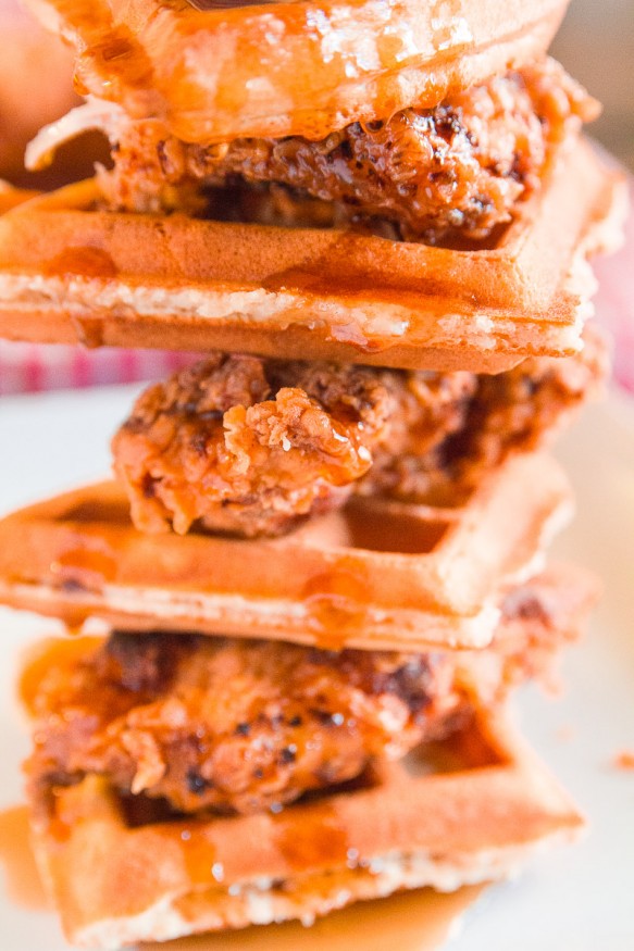 Skillet Fried Chicken And Waffles