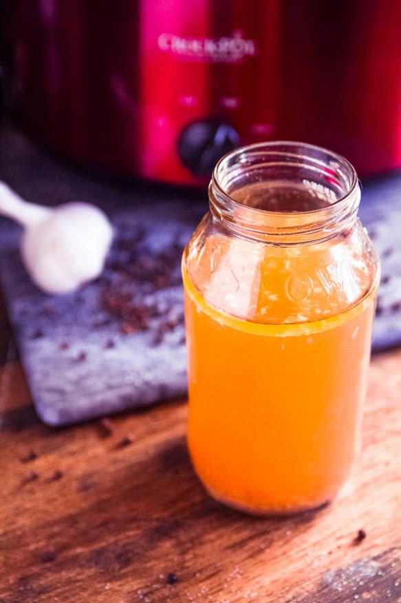 Simple Chicken Broth From Whole Chicken Scraps