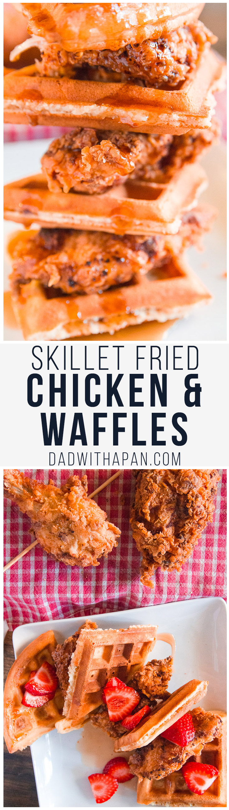 Skillet Fried Chicken And Waffles