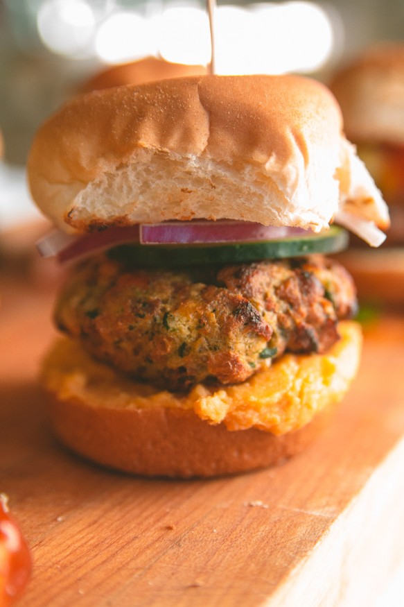 Spicy Veggie Burger Slider Trio #spicy #sliders #vegetarian