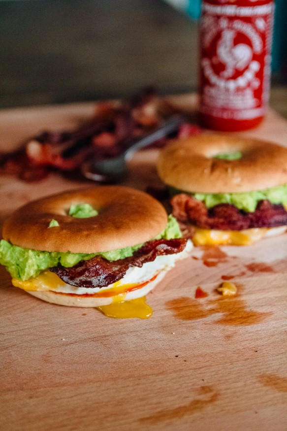 The Ultimate Breakfast Bagel #Bacon #Breakfast #Sandwich