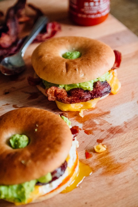 The Ultimate Breakfast Bagel #Bacon #Breakfast #Sandwich