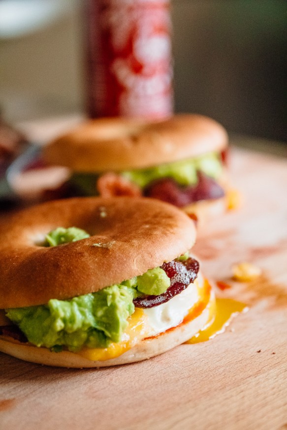 The Ultimate Breakfast Bagel #Bacon #Breakfast #Sandwich