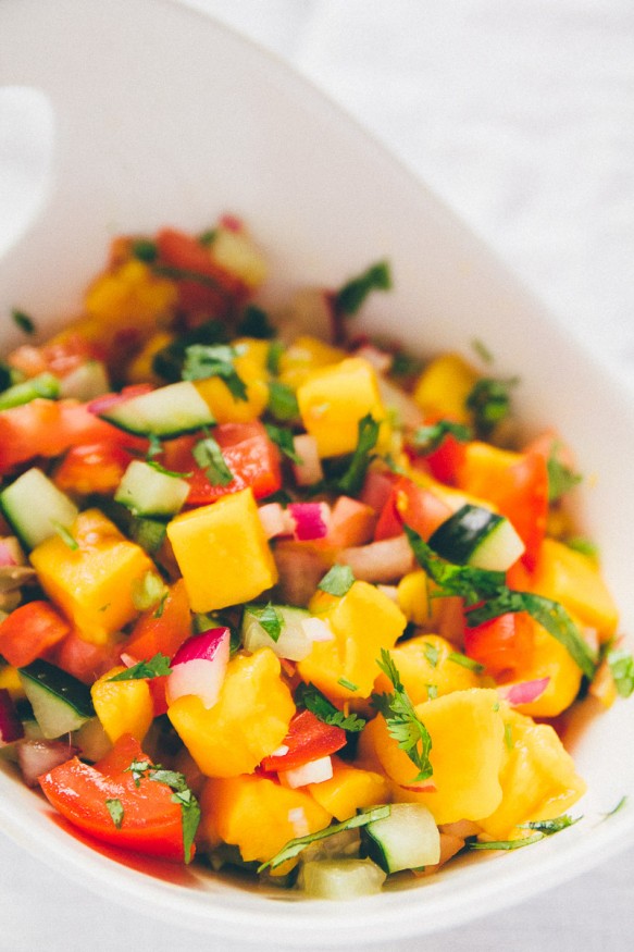 Cucumber Mango Salsa #Spicy #Mango #Salsa