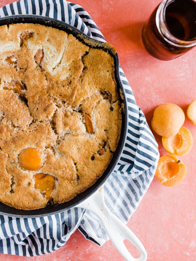 I love apricot cobblers. This weekend I experimented with grilling apricots, then cooking the cobbler in the grill. It came out amazing!