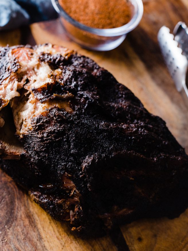 Pulled Pork cooked low and slow over apple and hickory pellets. Coated with a pepper based central Texas style rub that makes for a one of a kind pulled pork that everyone will love! 