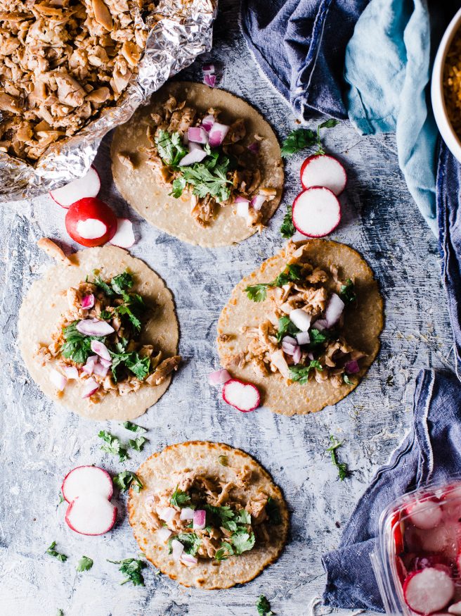 A great way to use smoked chicken, is throwing it in a taco! Smoked Chicken tacos take a twist on Taco Tuesday, and make a great leftover chicken idea!