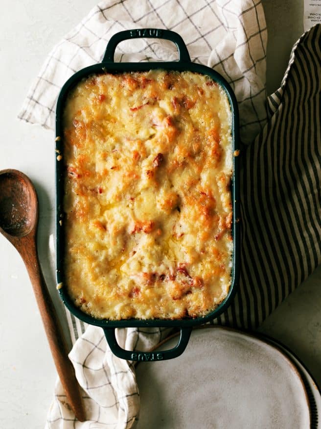 Colcannon traditionally is mashed potatoes with cabbage. I'm taking this up to a new level with adding some cooked corned beef