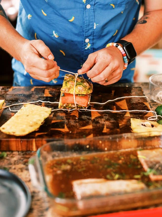 I put a fun twist on your traditional teriyaki salmon by grilling it on pineapple bark to give it the summer vibe that you need to try!